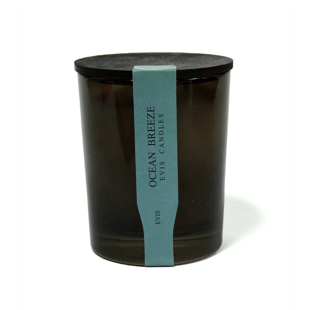 Свеча в стекле Океан черная 9 см EVIS STLM-2176057