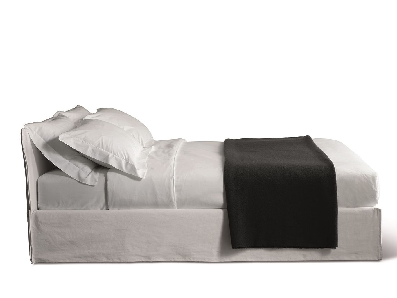 Съемная двуспальная кровать из ткани Meridiani ARCH-00126711