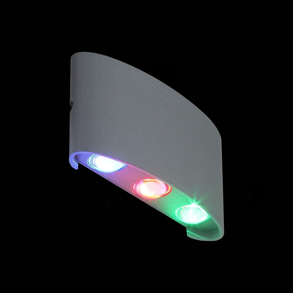 Уличный настенный светодиодный светильник ST Luce Bisello SL089.711.06 ST LUCE BISELLO 272513 Серый  - Вид №2