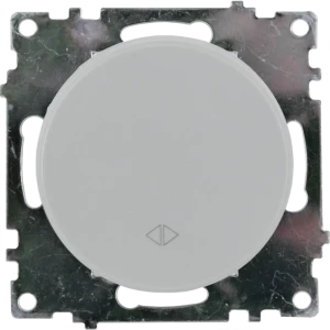 Выключатель перекрёстный встраиваемый Onekey Florence 1 клавиша, цвет серый