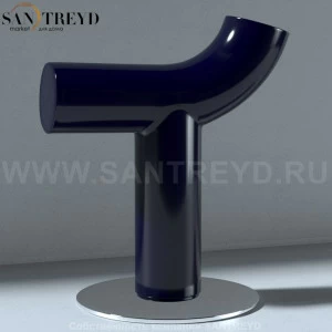 470177 Табурет “Cow” в комплекте с стальным основанием.