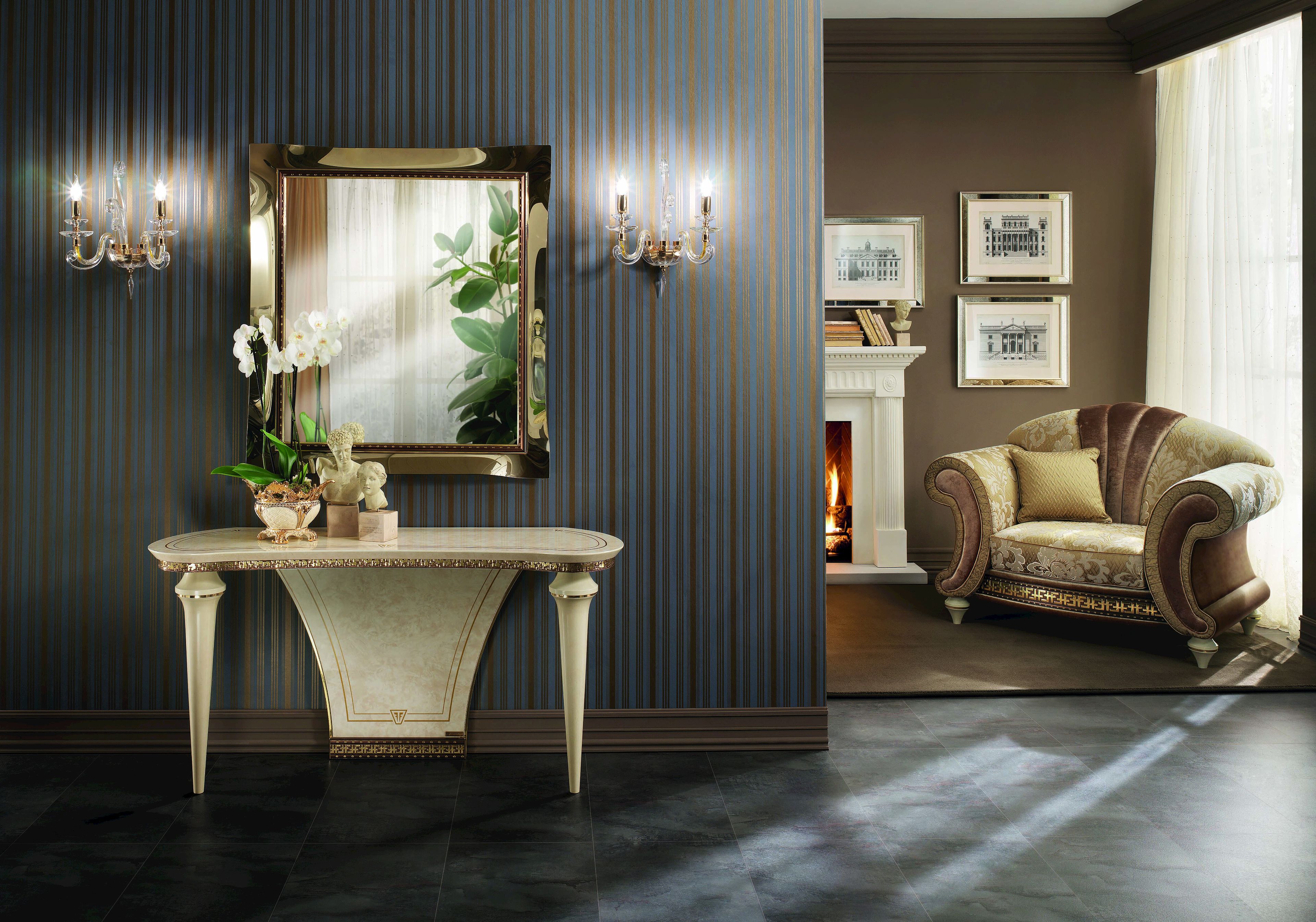 Зеркало из стекла с рамкой Arredoclassic фантазия ARCH-00152171 - Вид №2