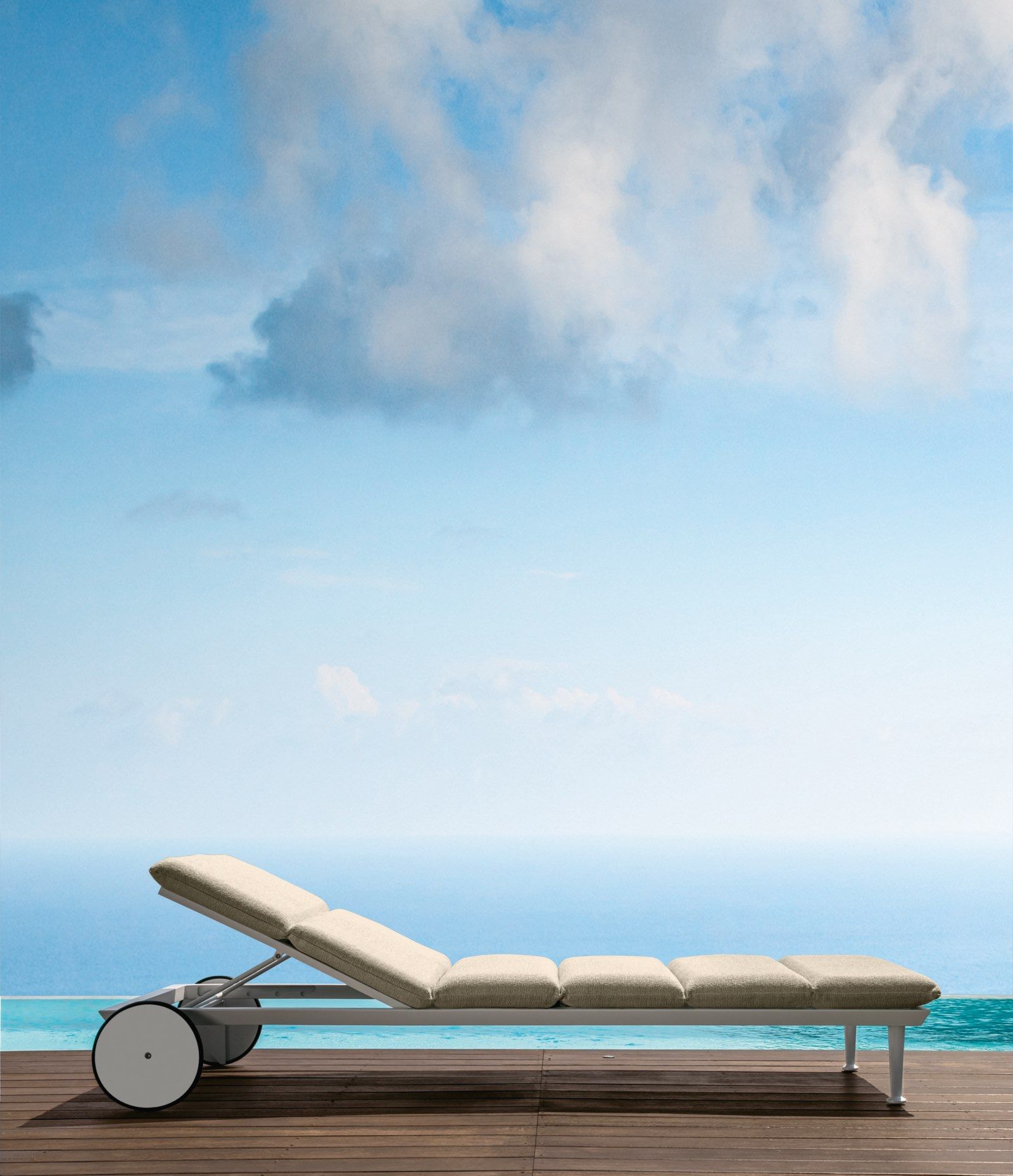 Тканевая откидная Садовая кровать с колесами Talenti Cruise Alu ARCH-00033812 - Вид №2