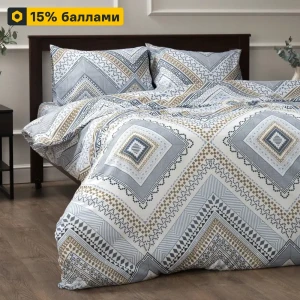 89396255 Комплект постельного белья Eclair Виста двуспальный полисатин бетон STLM-1483821