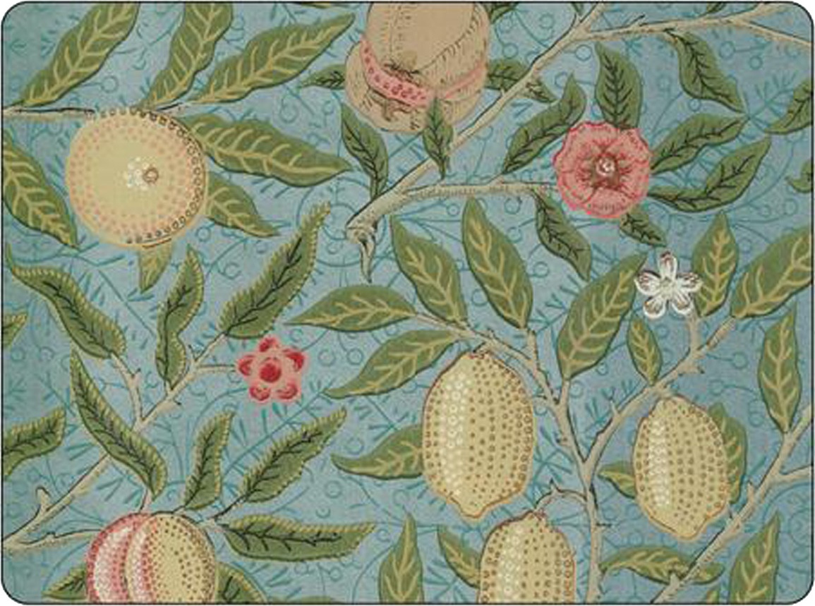 10646095 Pimpernel Подставка под горячее Pimpernel "Фрукты, синий фон" 30,5х23см Пробка 