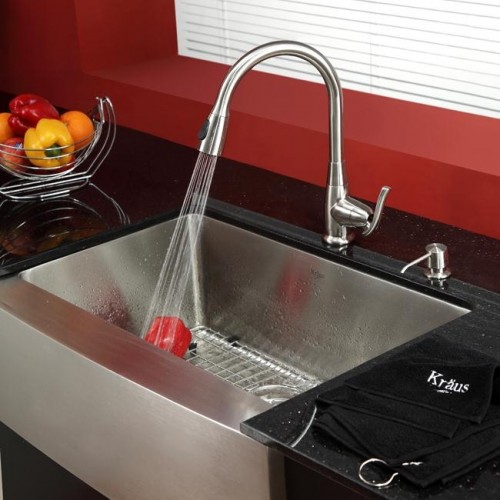 Кухонные смесители KPF-2230SN латунь krausru  - Вид №2