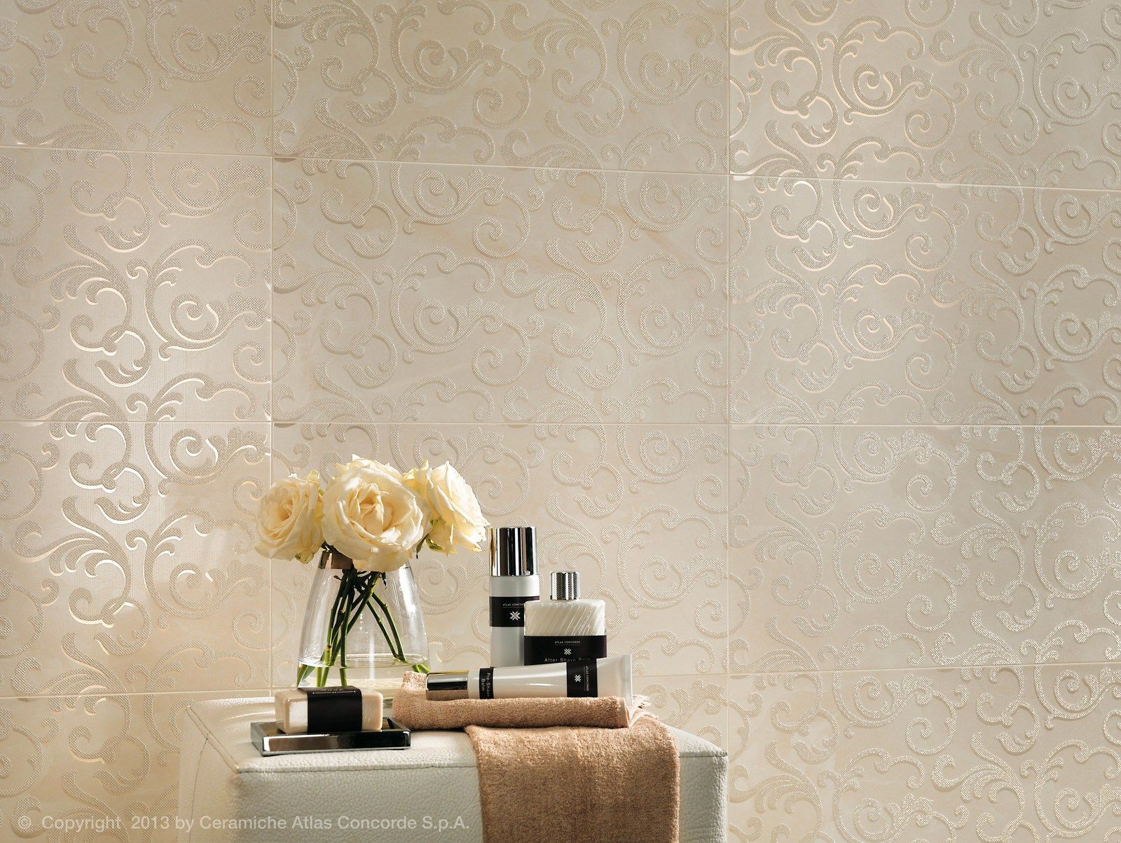 Белое керамическое покрытие с эффектом мрамора Atlas Concorde ARCH-00014706 - Вид №4