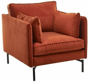 Pols Potten Бархатное кресло с подлокотниками с огнестойкой обивкой Ppn 552-020-017