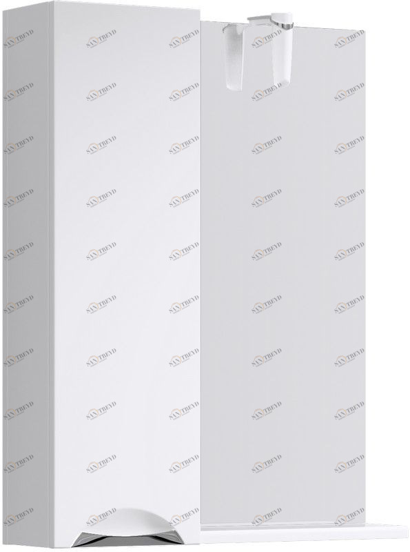 Лайн панель с зеркалом,  светильником и шкафчиком Li.02.06 AQWELLA LINE sun-id-277948