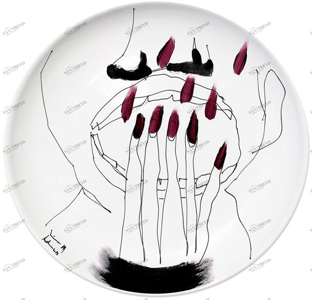 Kiasmo Керамическая тарелка Mirror K+mm1