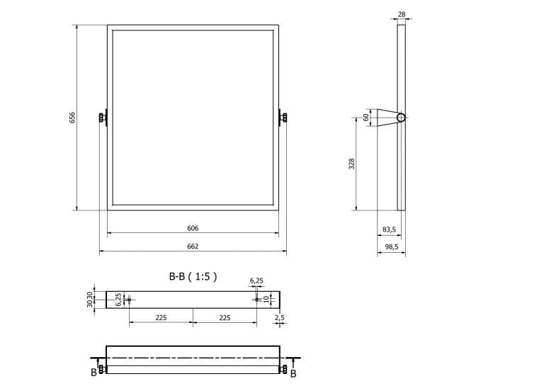 Настенное зеркало для ванной комнаты Thermomat 350N-SF-A/B ARCH-00103564 - Вид №2