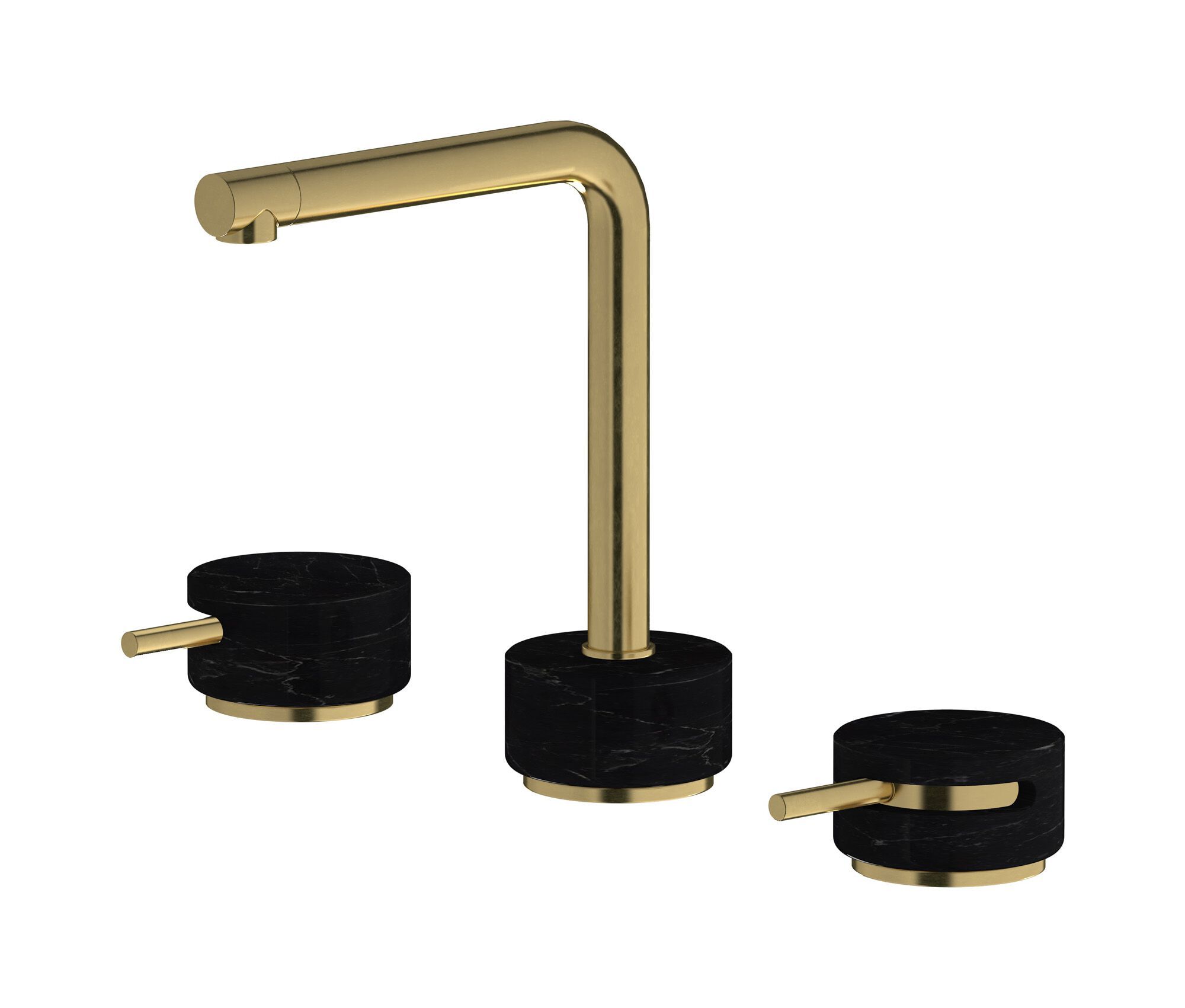 Смеситель для раковины с 3 отверстиями для мраморной столешницы IB мрамор + мрамор Elle ARCH-00055279 - Вид №11