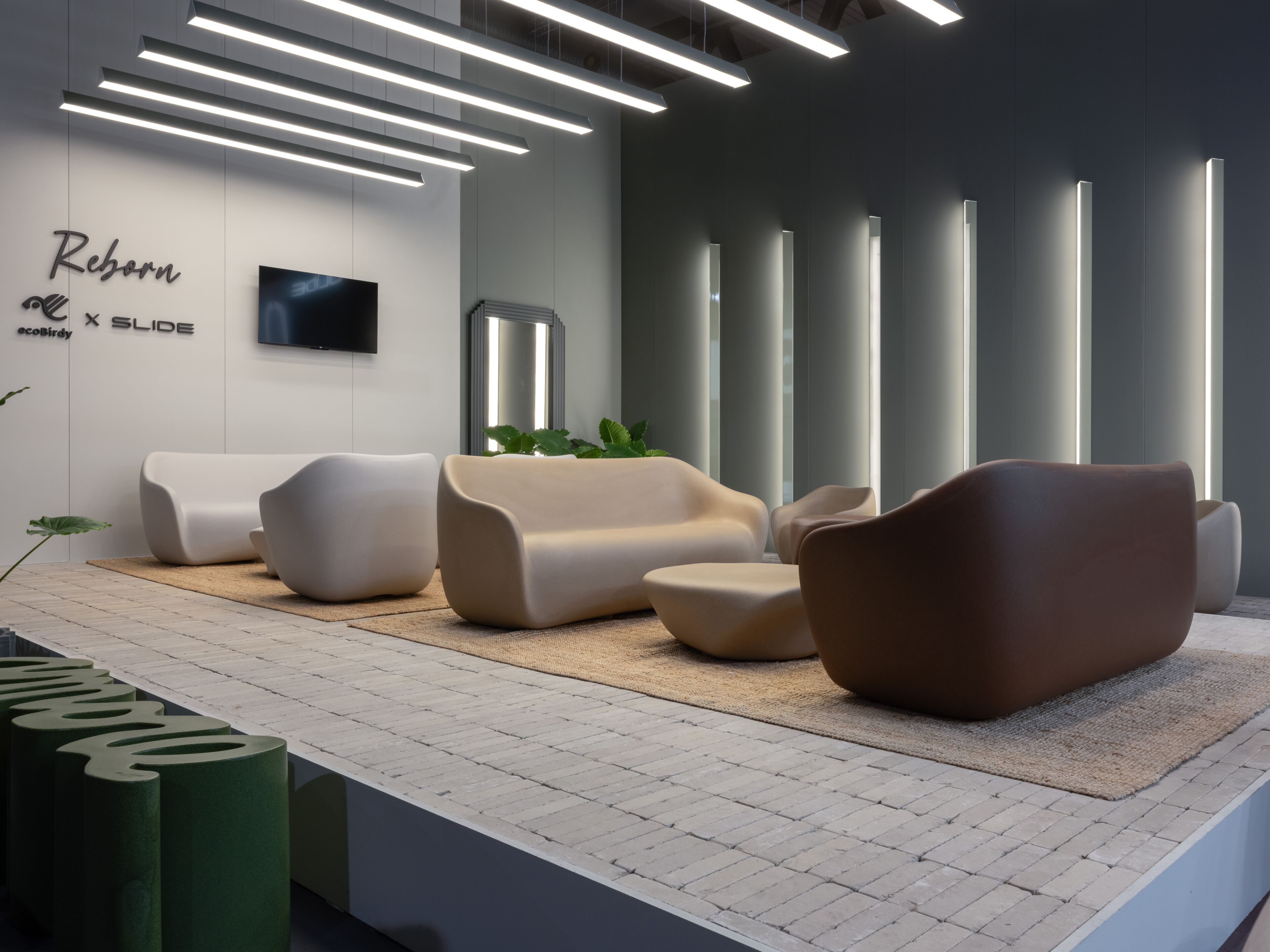 2-местный полиэтиленовый садовый диван SLIDE Reborn ARCH-00015519 - Вид №8