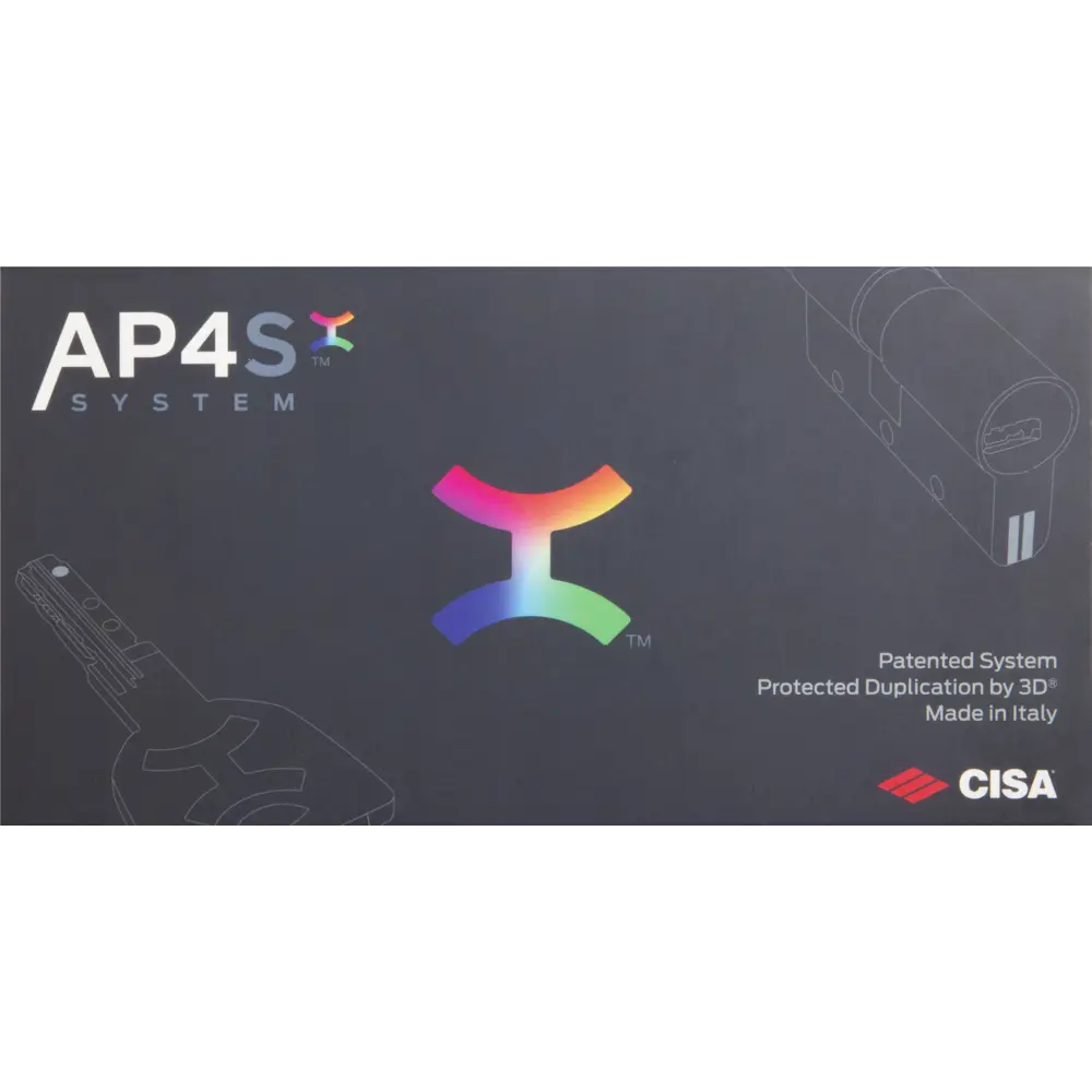 Цилиндр Cisa AP4S 0P3S7-12.66, 35x10x25 мм, ключ/шток, цвет латунь, без вертушки STLM-2198408 - Вид №3