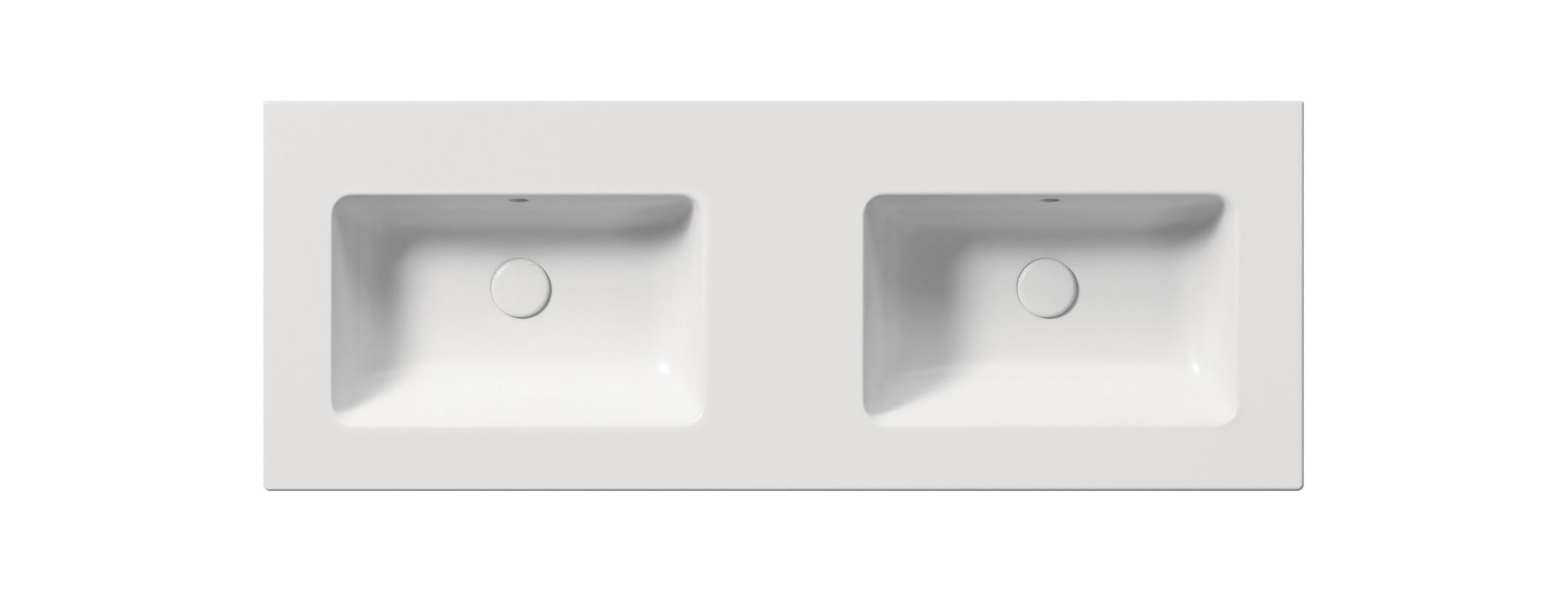 Керамическая прямоугольная двойная раковина с держателем для полотенец GSI ceramica чистый ARCH-00150589 - Вид №10