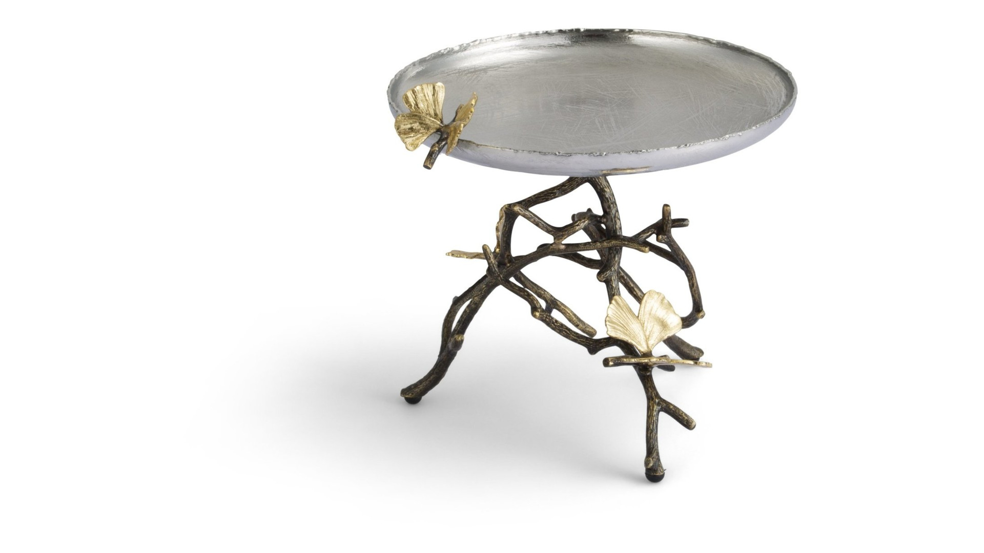 10650224 Michael Aram Конфетница Michael Aram Бабочки гинкго 21см, сталь нержавеющая Сталь нержавеющая  - Вид №1