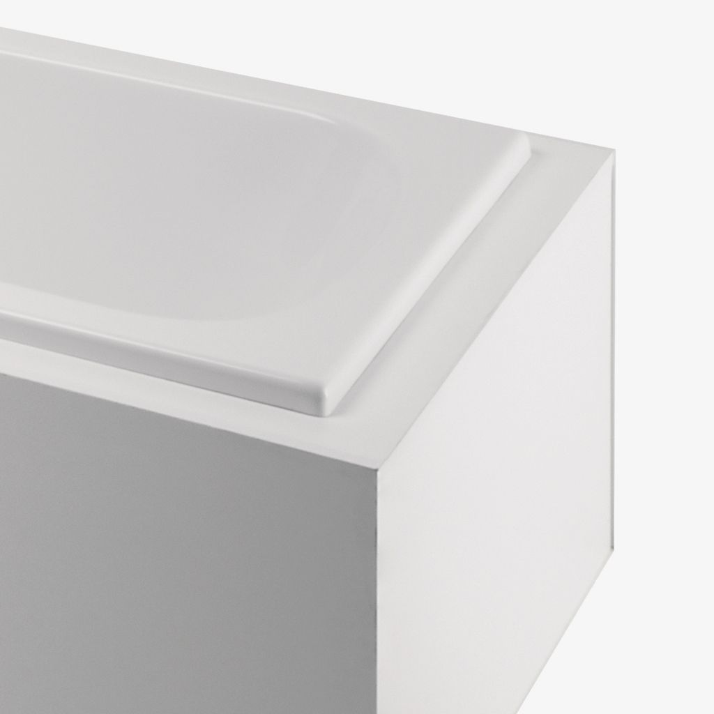 CLAW6R Классическая прямоугольная ванна с правосторонним воздуховодом и гидромассажем 71 "x 33" x 20 "с торцевым сливом Waterworks Classic - Вид №1