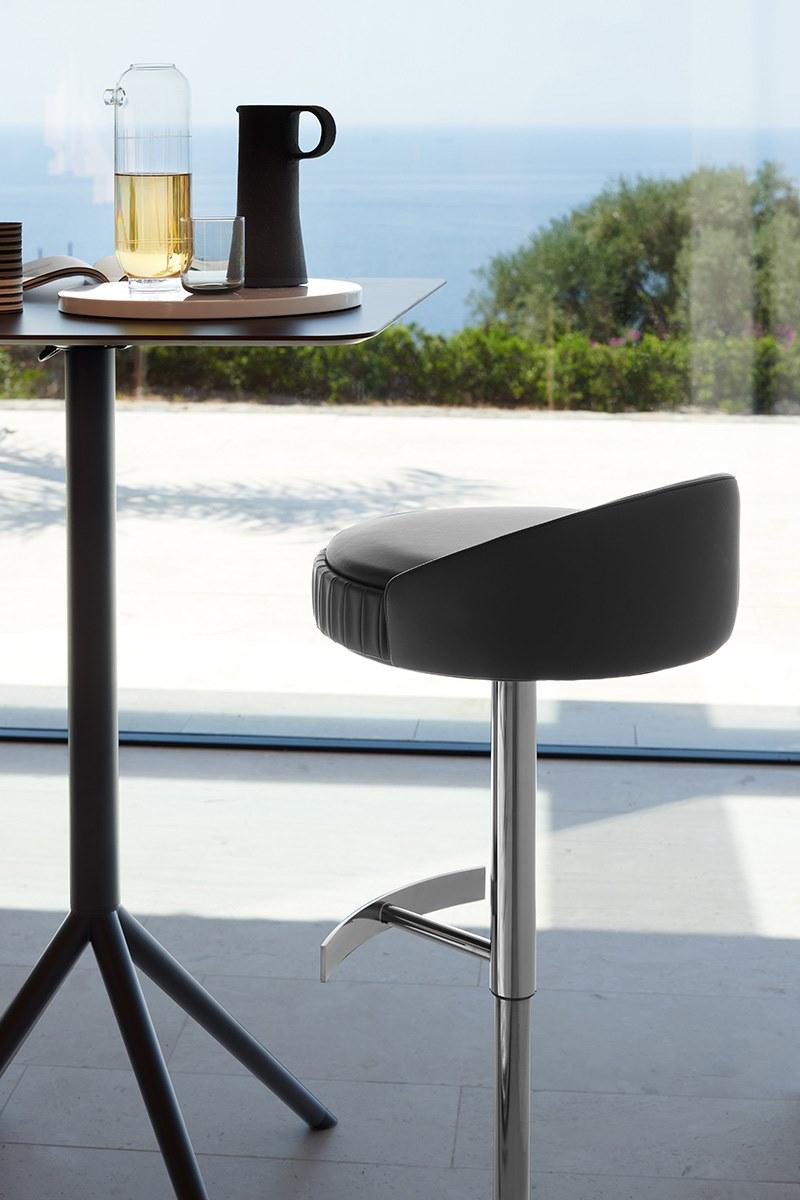 Potocco Стул кожаный поворотный с газлифтом Plissé 929/a-gas - Вид №2