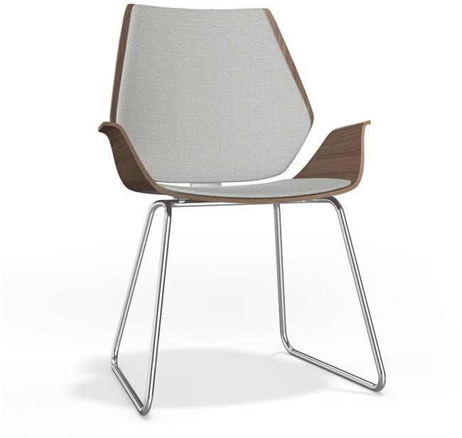 Casala Мягкое деревянное кресло-санки с подлокотниками Centuro i 1912/10-11 - Вид №1