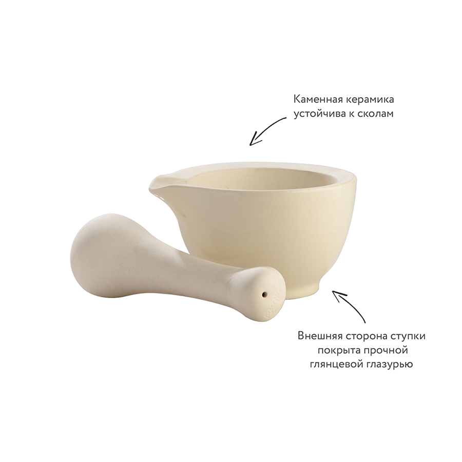 2005.251 Ступка и пестик Керамическые Mason Cash Великобритания  - Вид №1