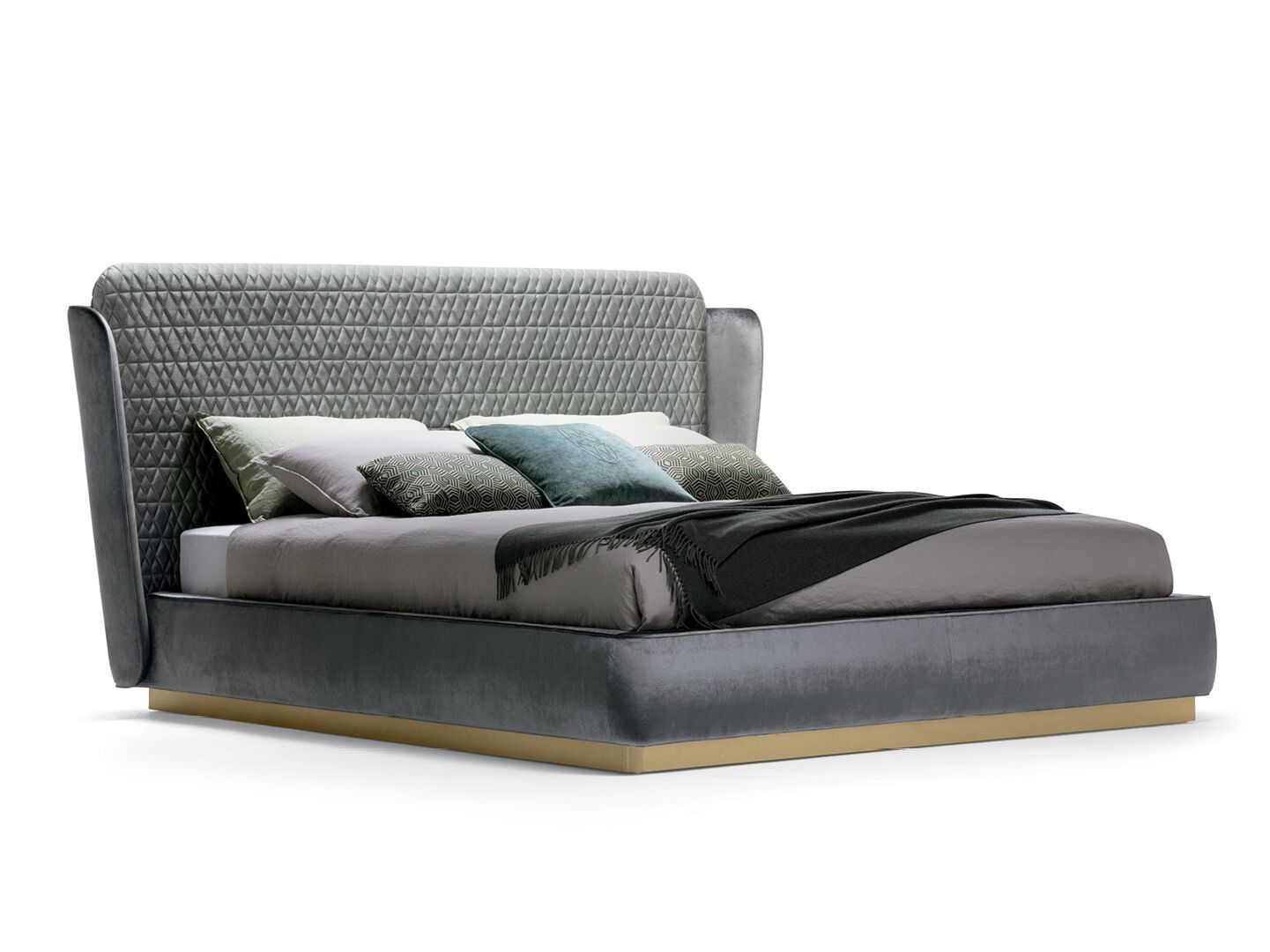 Двуспальная кровать с мягкой тканью OPERA CONTEMPORARY JANET ARCH-00062281