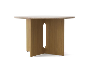 Круглый стол из дуба и брекчии