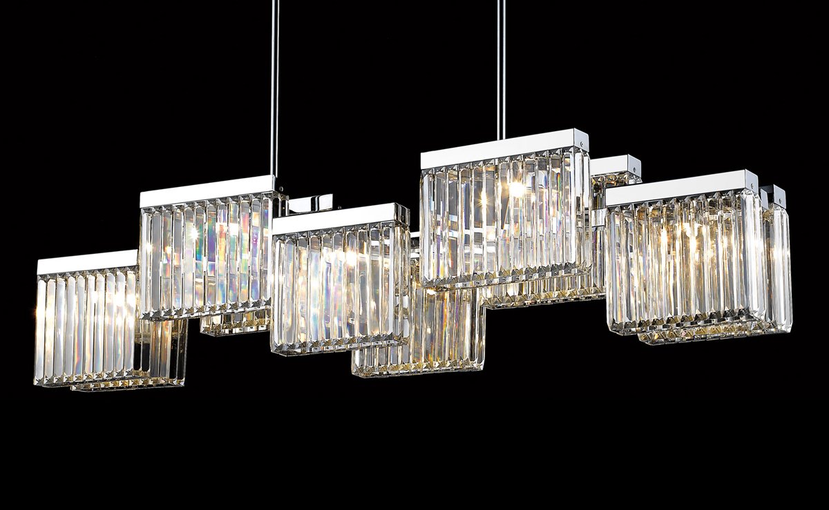 Люстра хрустальная 138х145 см хром Broadway EP68031L-10 DELIGHT COLLECTION ДИЗАЙНЕРСКИЕ 00-3883070 Прозрачный;хром  - Вид №2