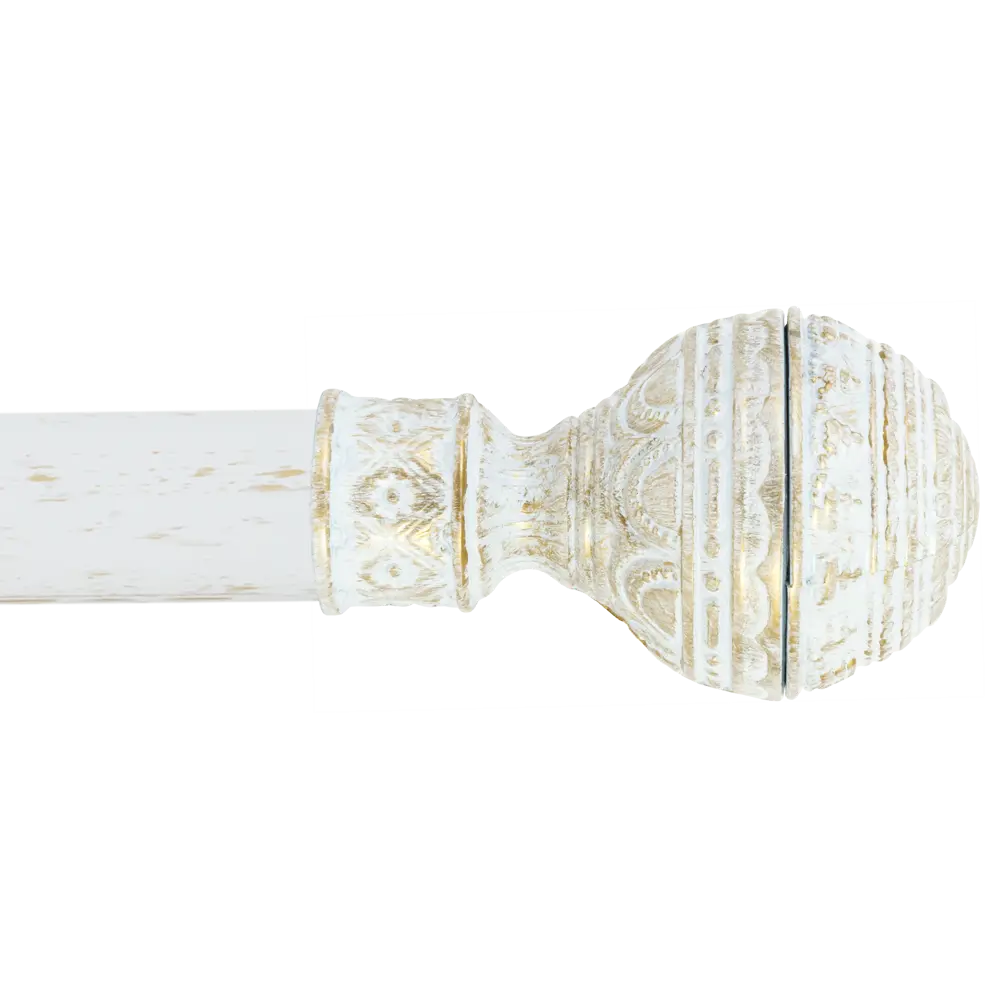 Наконечник Orbis Шар с рисунком металл цвет античный белый 7 см 1шт STLM-2167487 - Вид №1