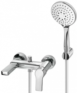 Fir Italia Смеситель для ванны настенный из латуни на 3 отверстия с переключателем New handy 52 5234016