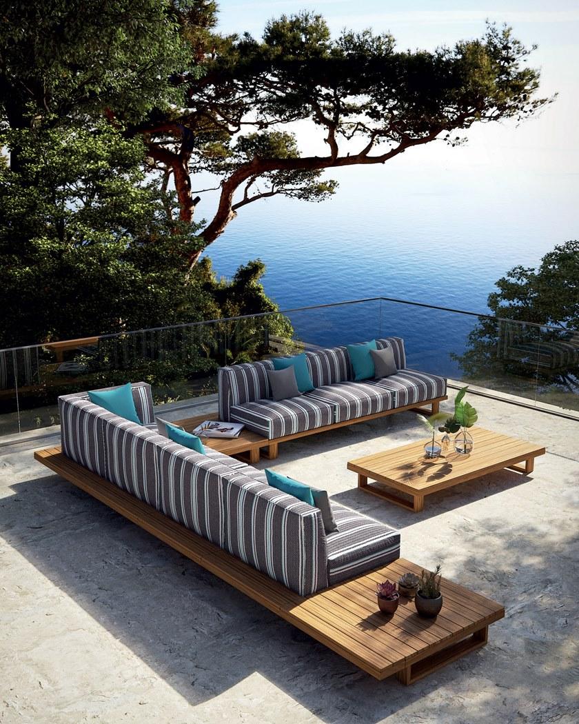 Atmosphera Низкий прямоугольный столик для сада из тика 9.zero 9.0. tb - Вид №4