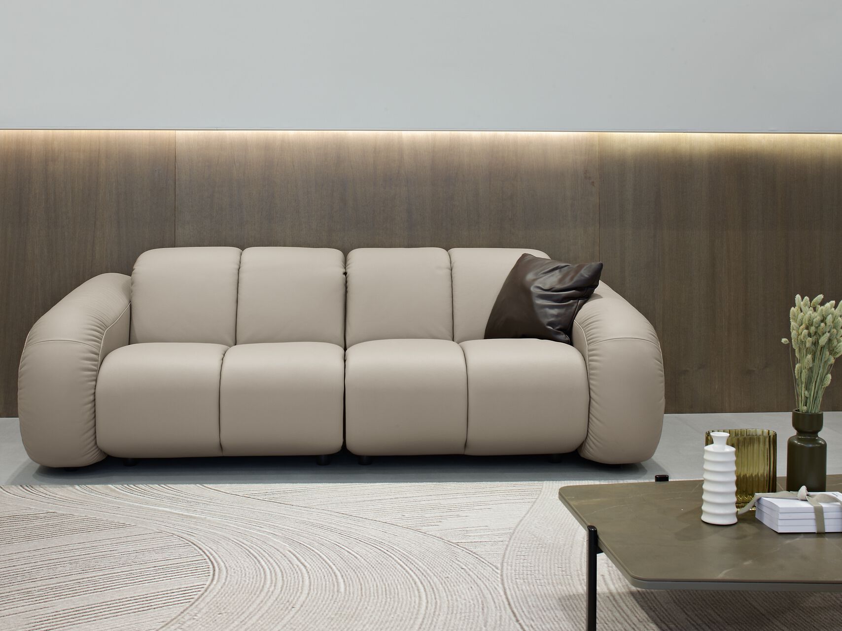 Кожаный диван с электроприводом на 3 места Max Divani BOMBER ARCH-00099245 - Вид №4