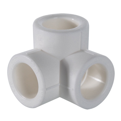 VTp.738.0.020 Фитинг полипропиленовый – тройник двухплоскостной Valtec 20 мм 