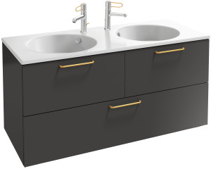 EB2545-R8-N14 Тумба под столешницу 120 см, 3 ящика, золотая ручка JACOB DELAFON ODÉON RIVE GAUCHE
