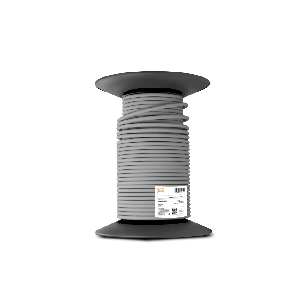 Кабель Партнер-Электро NYM 3x4 на отрез ГОСТ цвет серый STLM-2036380 - Вид №1