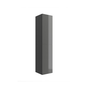 22829 SALGAR Колонна АЛЬЯНС 1600 двусторонняя 2-дверная нажимная GLOSS GREY 350 x 1600 x 349 мм Глянцевый серый