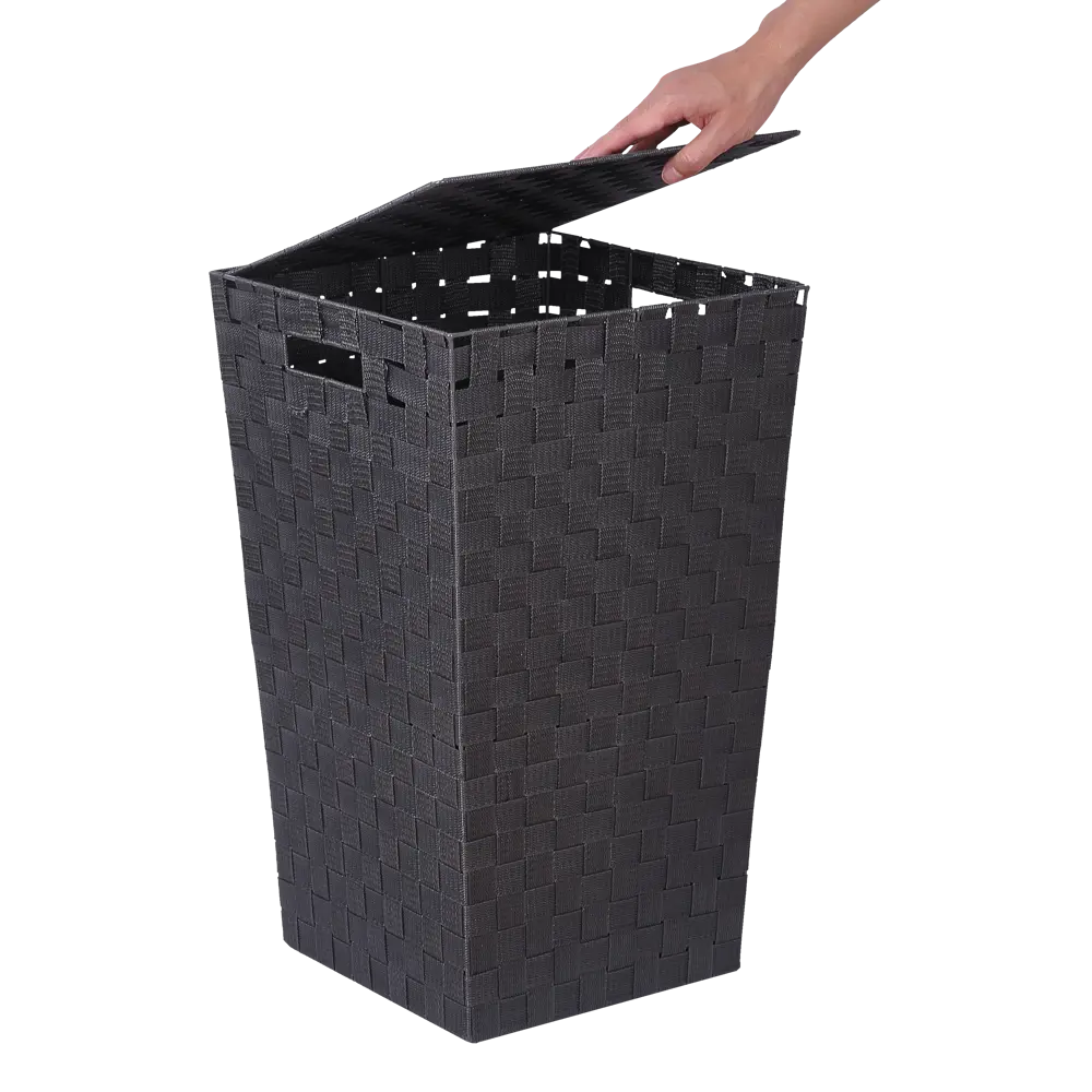 Корзина для белья Sensea Weaved 60 л цвет темно-серый 82857025 STLM-2209515 - Вид №3