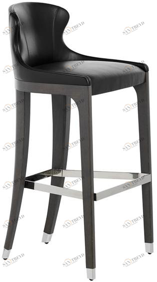 Potocco Высокий табурет, обитый кожей Miura 776/aw