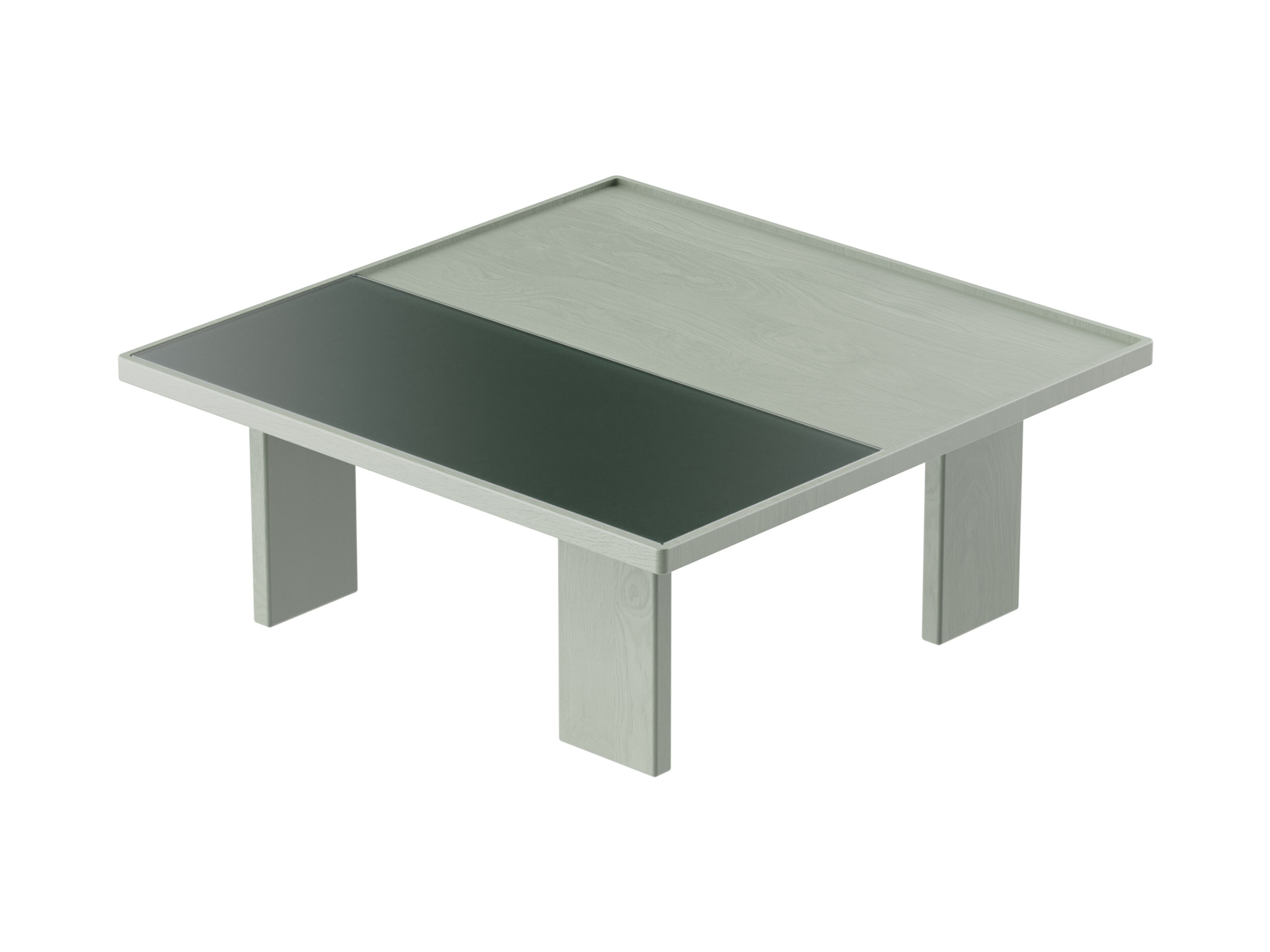 Квадратный журнальный столик из дерева и стекла Noah Living Piet ARCH-00138054 - Вид №9