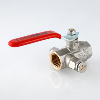 VT.245.N.05 Кран шаровой муфтовый с дренажем и воздухоотводчиком Valtec 3/4"  - Вид №3