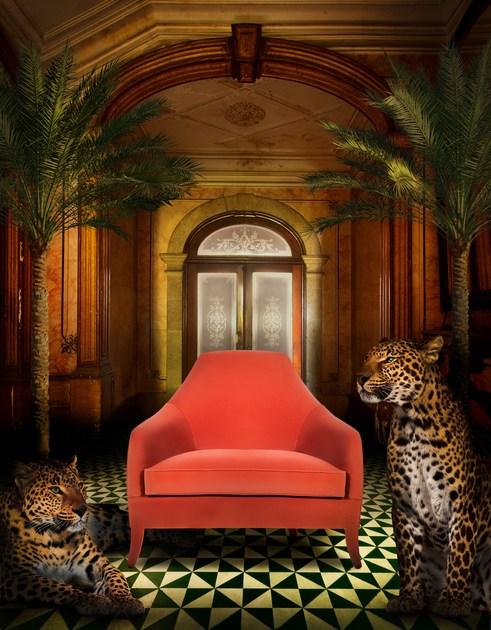 Munna Кресло с обивкой из ткани с подлокотниками Time sun-id-1355449 - Вид №5