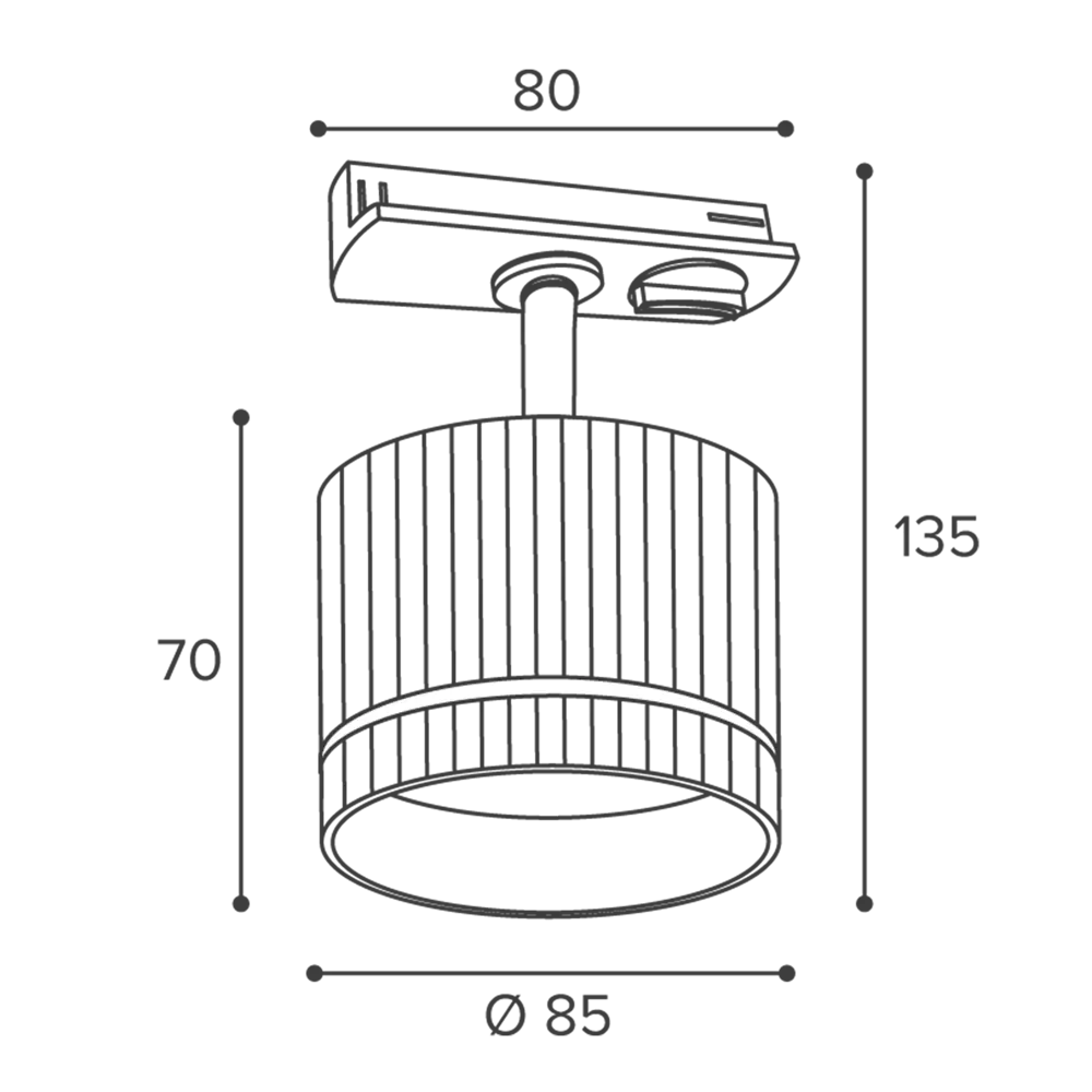 Трековый спот Wolta — черный акцентный светильник для интерьера 89436505 STLM-1579297 - Вид №8