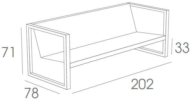 FueraDentro Садовый диван из батилина® Cima lounge sun-id-1360880 - Вид №14