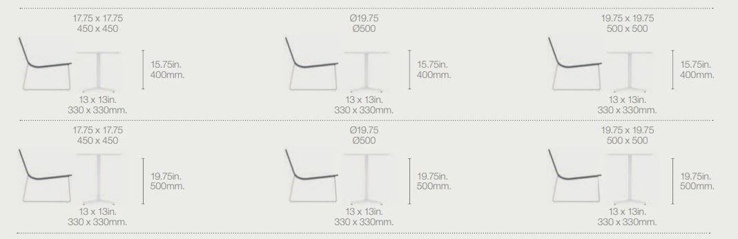 Квадратный журнальный столик Andreu World QUATTRO OCCASIONAL ME6700/02/03/05/09/11 ARCH-00017763 - Вид №2