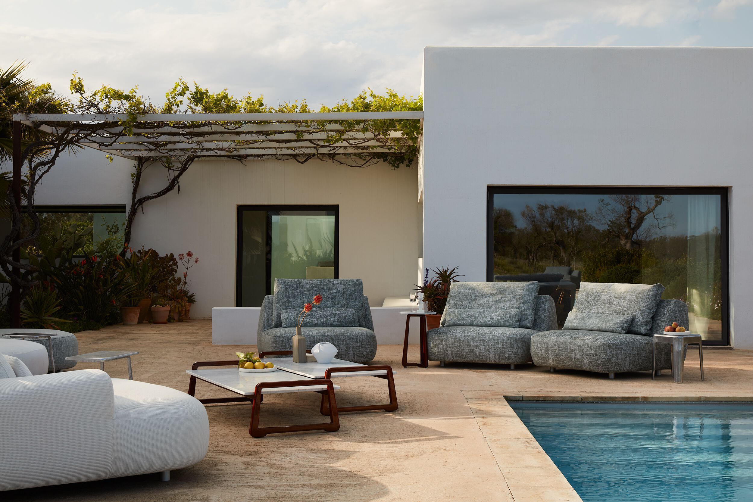 Тканевый модульный садовый диван Exteta Moonlight ARCH-00030262 - Вид №5