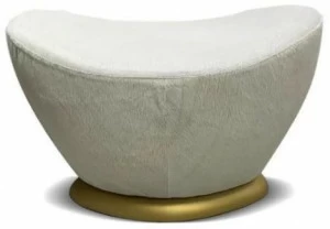 MORADA Пуф овальный кожаный, обитый  Throne ot