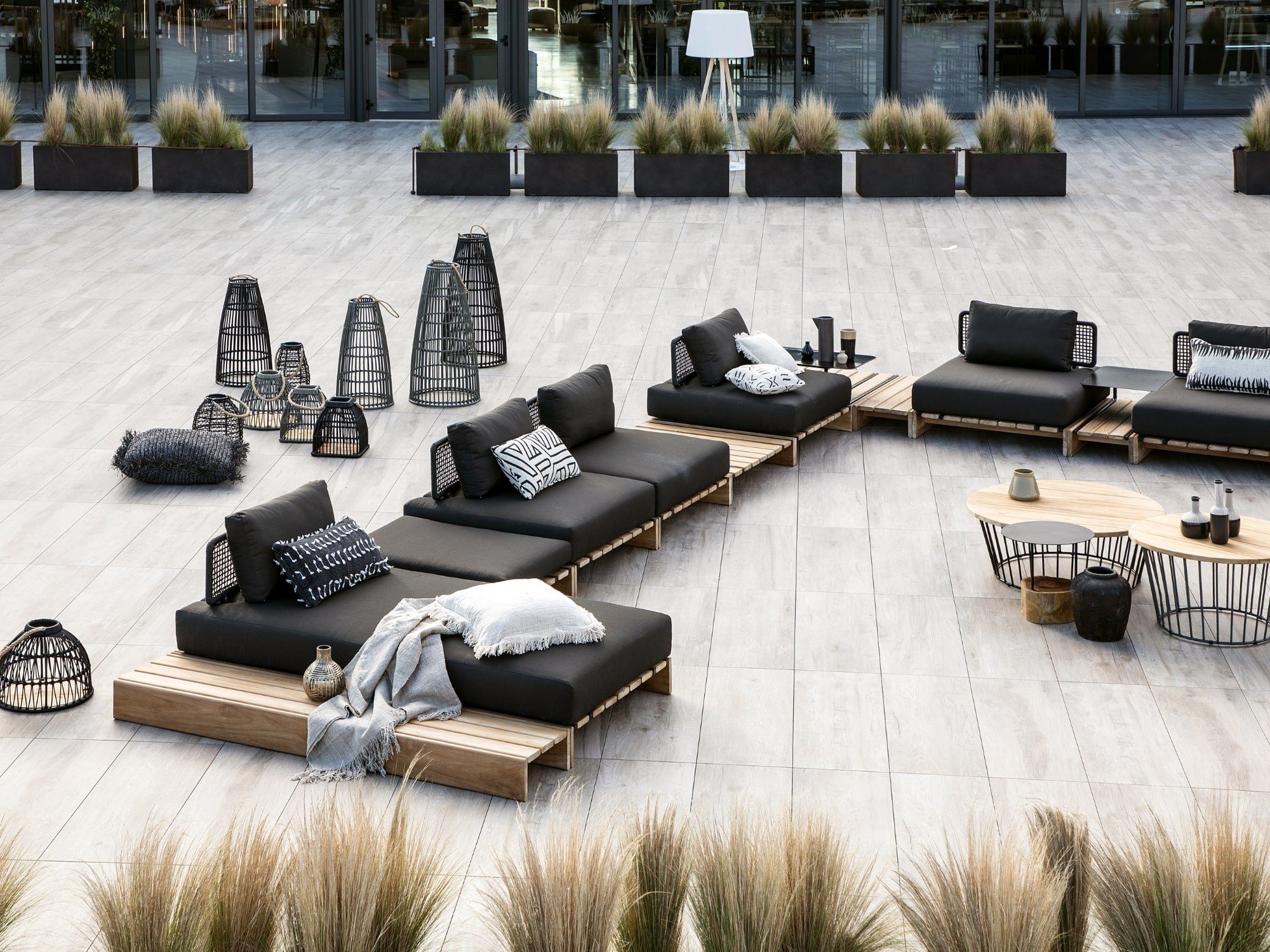 Прямоугольный низкий садовый столик cbdesign Повседневная модульная ARCH-00059358 - Вид №3