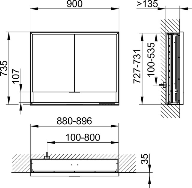 14313171303 Зеркальный шкаф KEUCO Royal Lumos - Вид №2