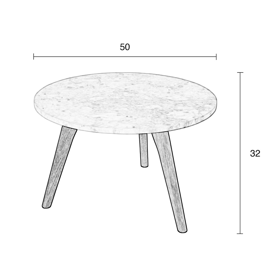 Стол журнальный White Stone L Zuiver 2300008 - Вид №1