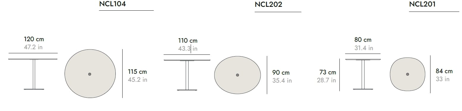 Круглый мраморный стол Punt NUCLEO MARBLE ARCH-00020672 - Вид №2
