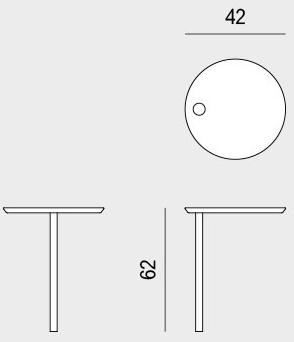Viganò Круглый сервировочный столик с разъемом USB Tommy sun-id-1433810 - Вид №4
